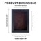 Elegant Charcoal Wood Shadow Box Frame with Acrylic Front - Brown Suede Backing, 30 Sizes